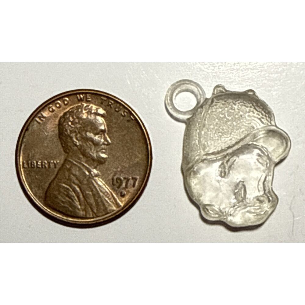 Vintage Cracker Jack Looney Tunes Elmer Fudd Clear‎ Celluloid Charm 1D